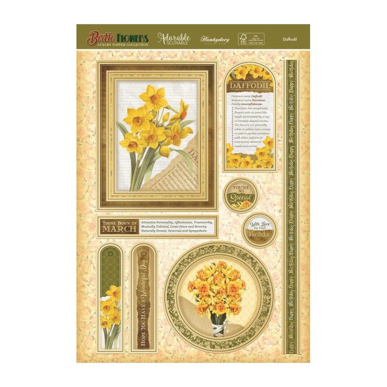 Daffodil Topper Set