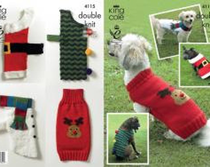 Novelty Dog Coats Knitting Pattern Etsy UK