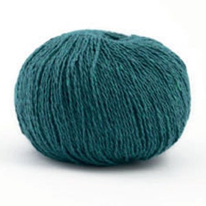 Dark Turquoise (754) Eco Denim, Lane Mondial Cotton, 4Ply Cotton,  Turquoise Crochet Cotton, Knitting Supplies, Crochet Supplies
