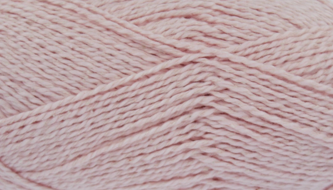 King Cole Finesse Cotton Silk DK Yarn - Soft Pink 50g Ball