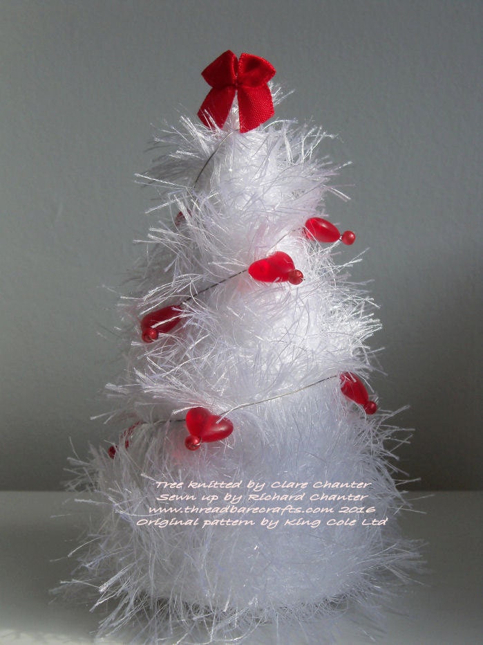 Tinsel Christmas Tree Knitting Pattern King Cole Tinsel Etsy