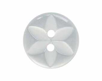 Lot De 80 Boutons étoile 2 Trous - 11mm Ou 14mm - Mercerie Layette Couture