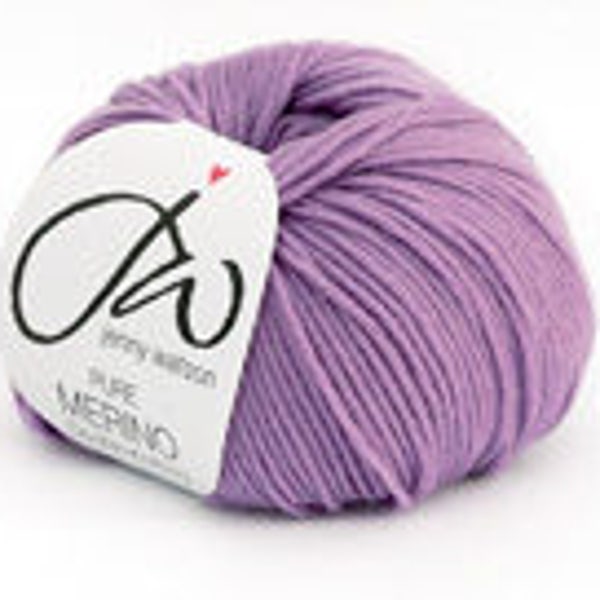 Jenny Watson Pure Merino WM8 Heather,Purple Double Knit,Jenny Watson Double Knit,Heather Merino Wool,Purple Light Worsted,Purple Merino Wool