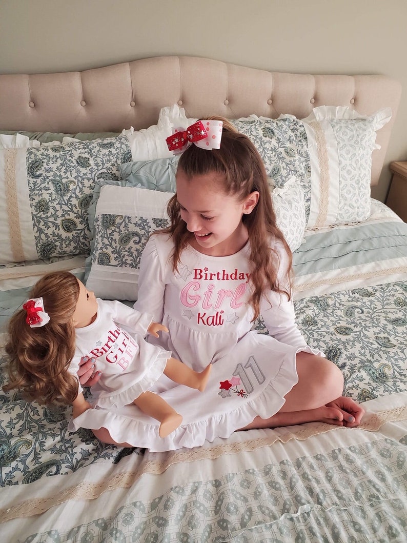 Dolly and Mebirthday Girlruffle Dressesmade to Matchgirl Etsy