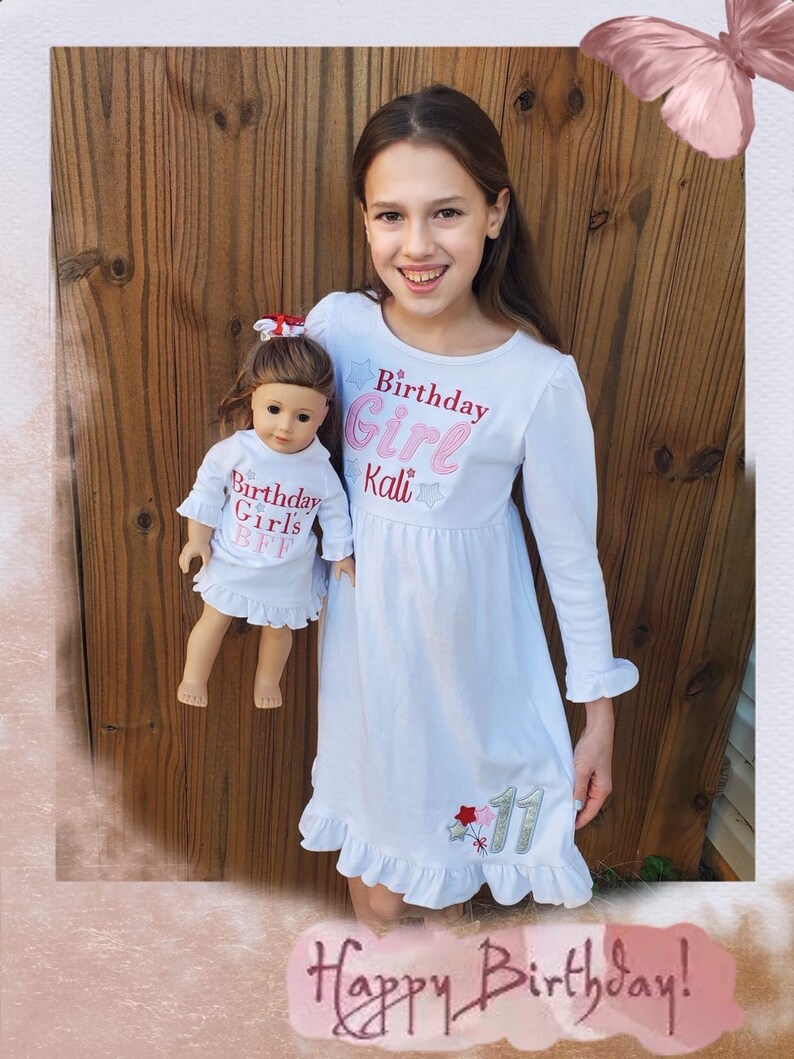 Dolly and Mebirthday Girlruffle Dressesmade to Matchgirl Etsy