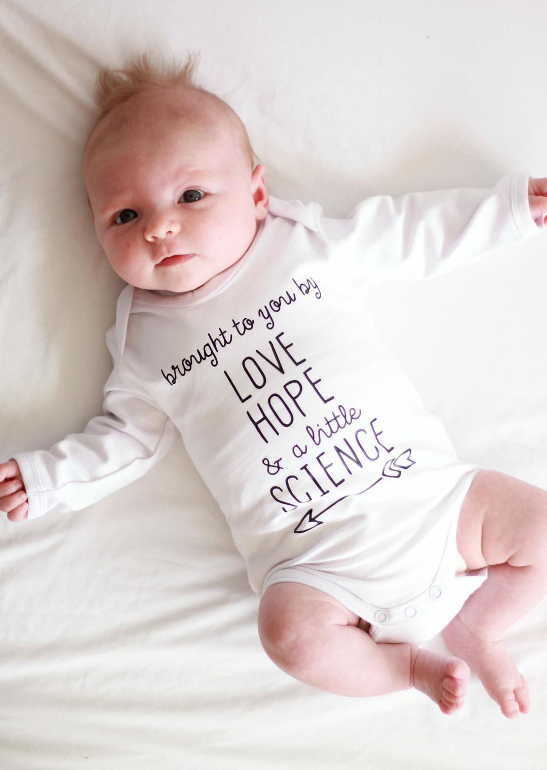 Brought to You by Love Hope & Science Romper IVF Baby - Etsy