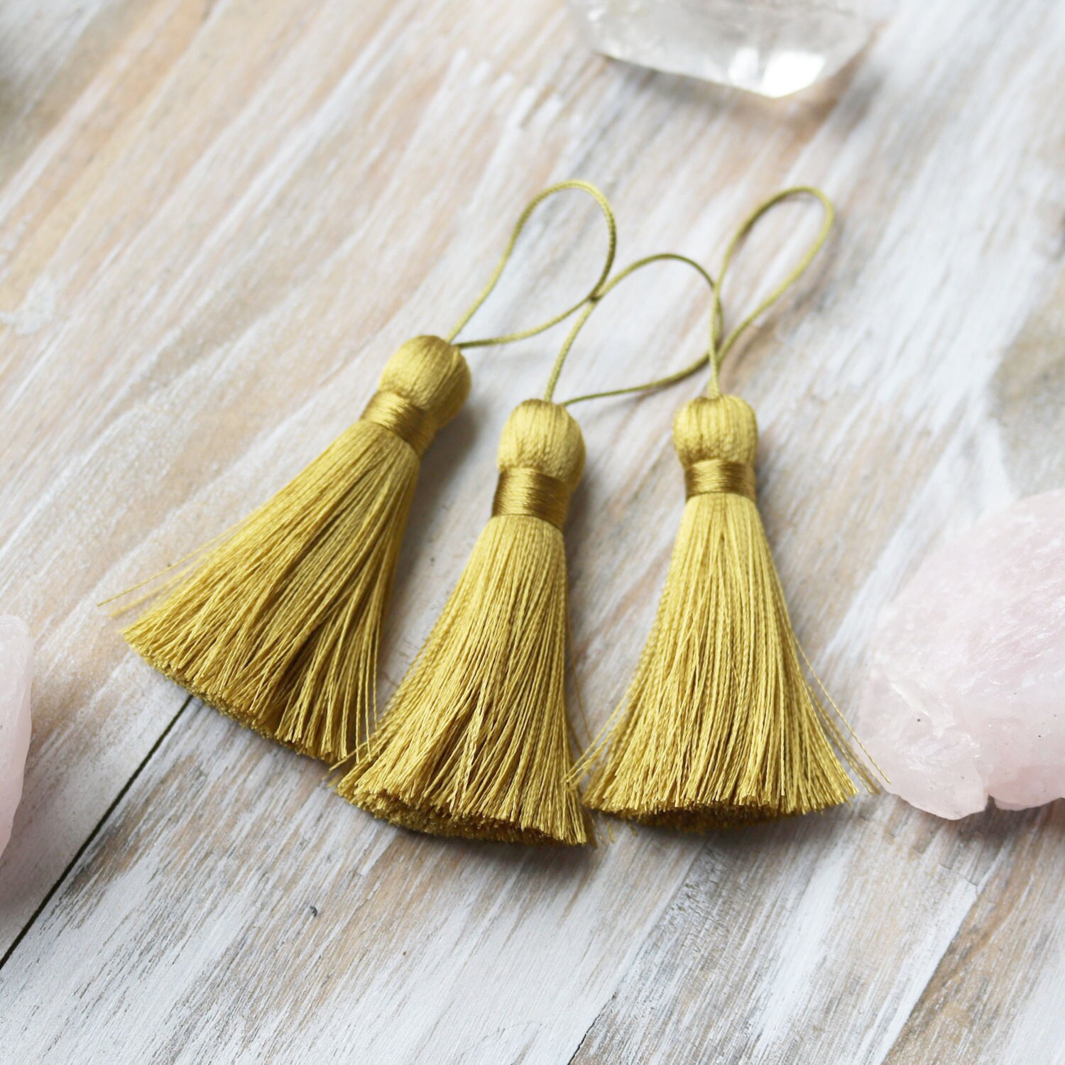 Light Mustard Gold Tassel Gold Tassel Silk Tassel Gold Etsy