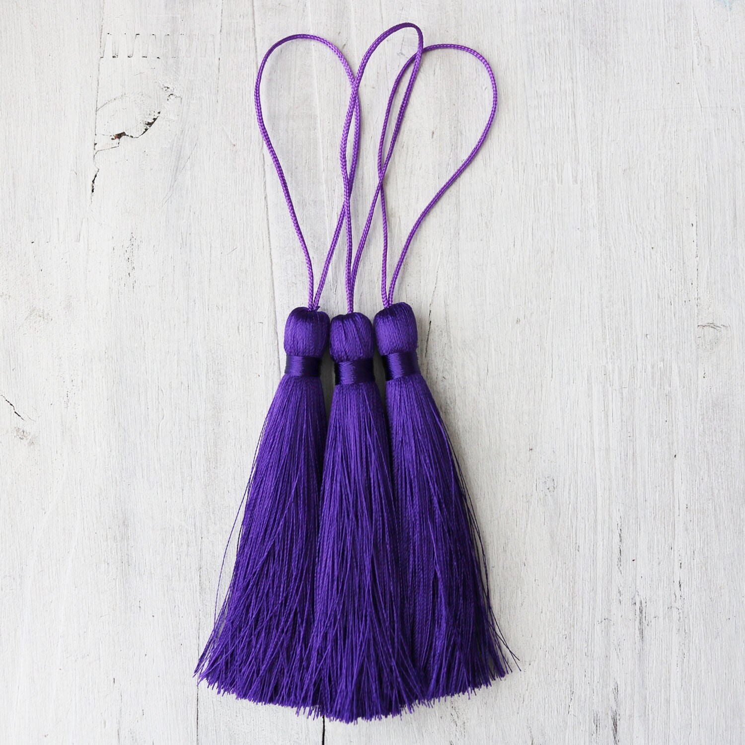 purple tassels long tassels dark purple 3.5 inches garland Etsy