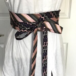 Upcycled Necktie Belt - Etsy display picture 3