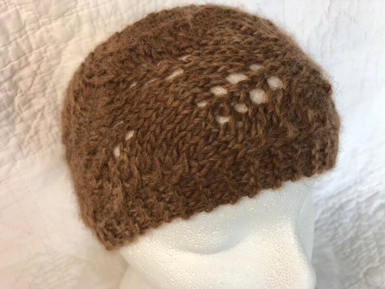 Alpaca ear warmer knit wool headband
