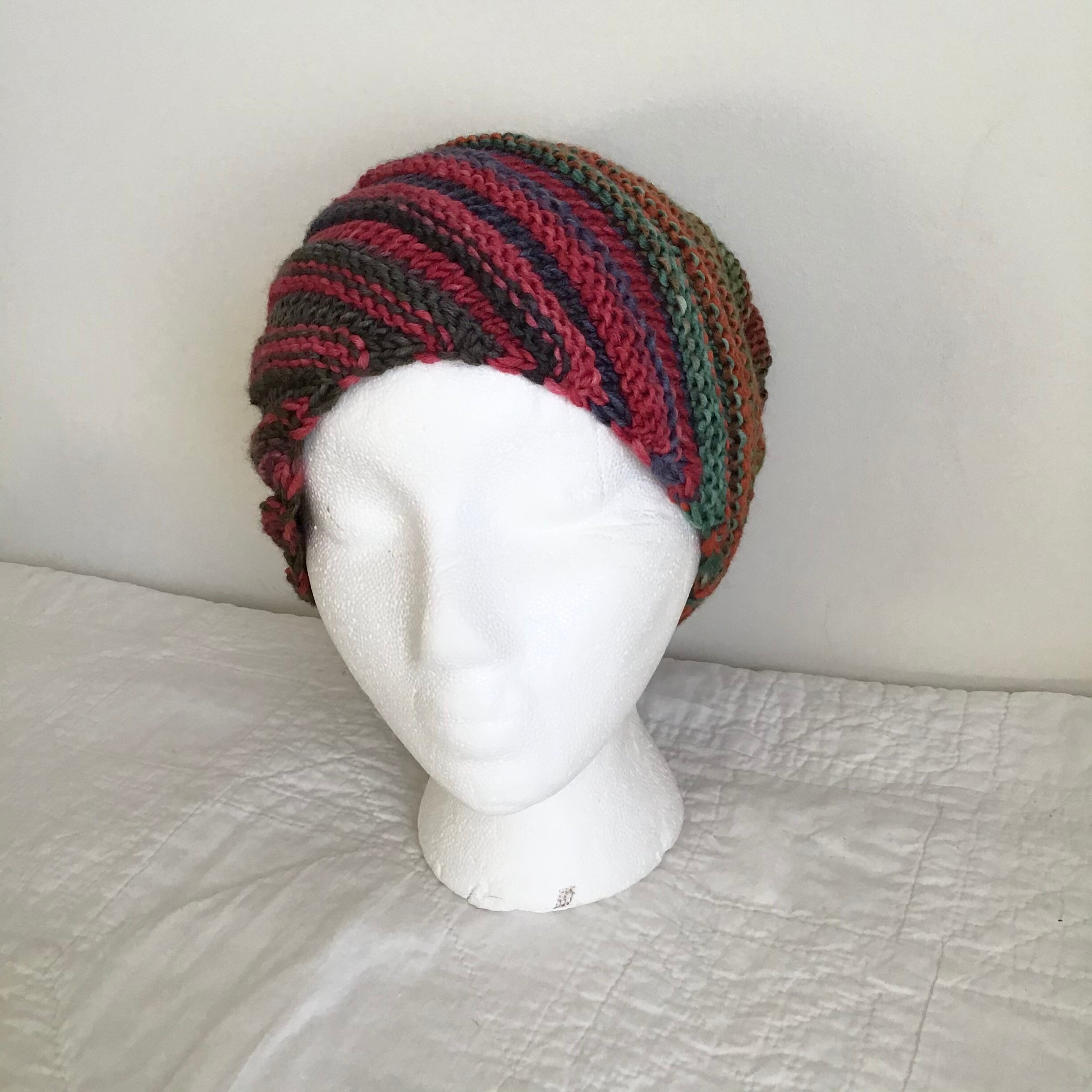 Colorful wool beanie snail hat sustainable eco-friendly | Etsy
