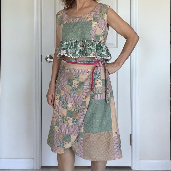 Crop top and 2025 long skirt quilt
