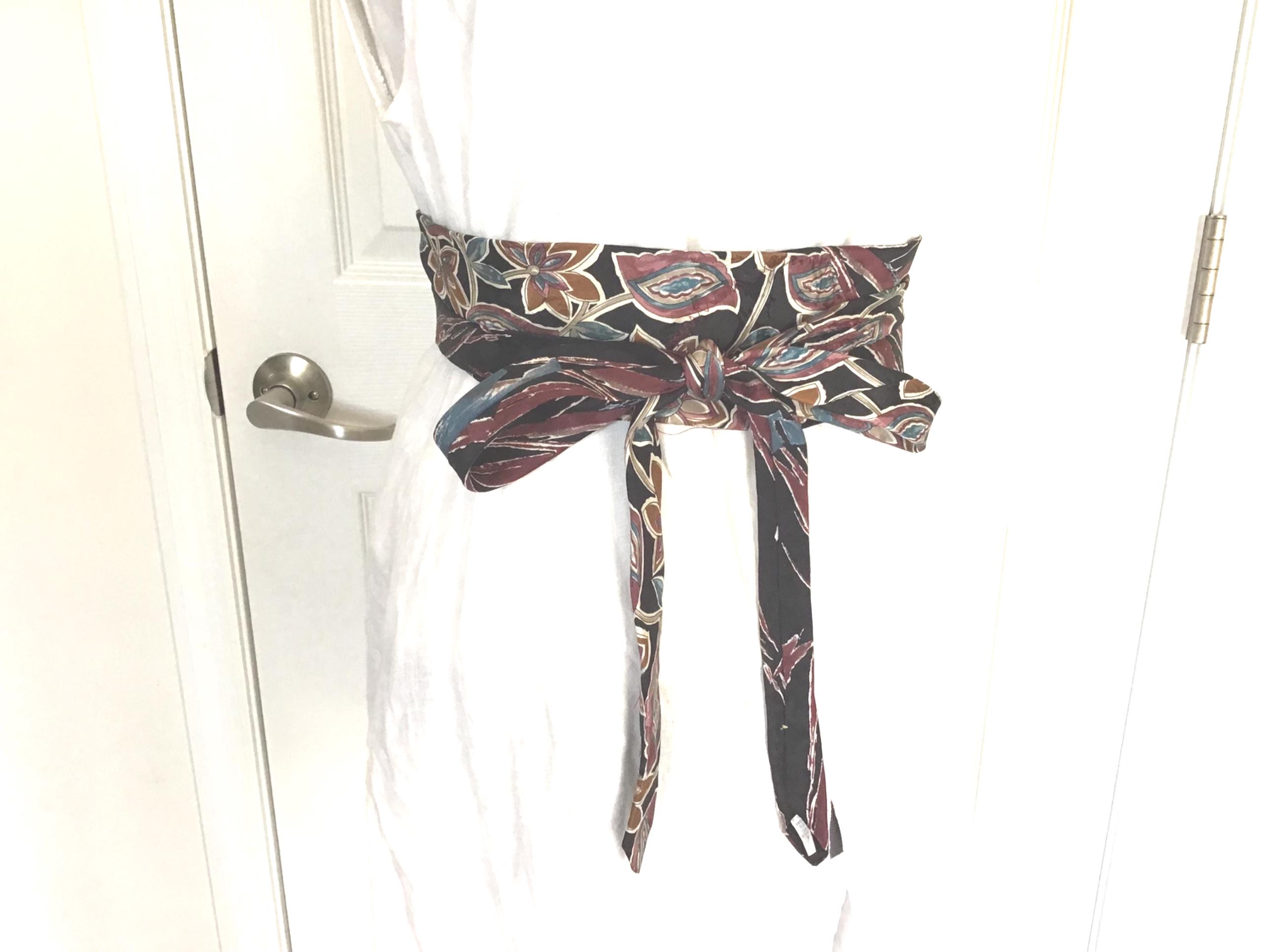 Upcycled Necktie Obi Belt | Handmade Men