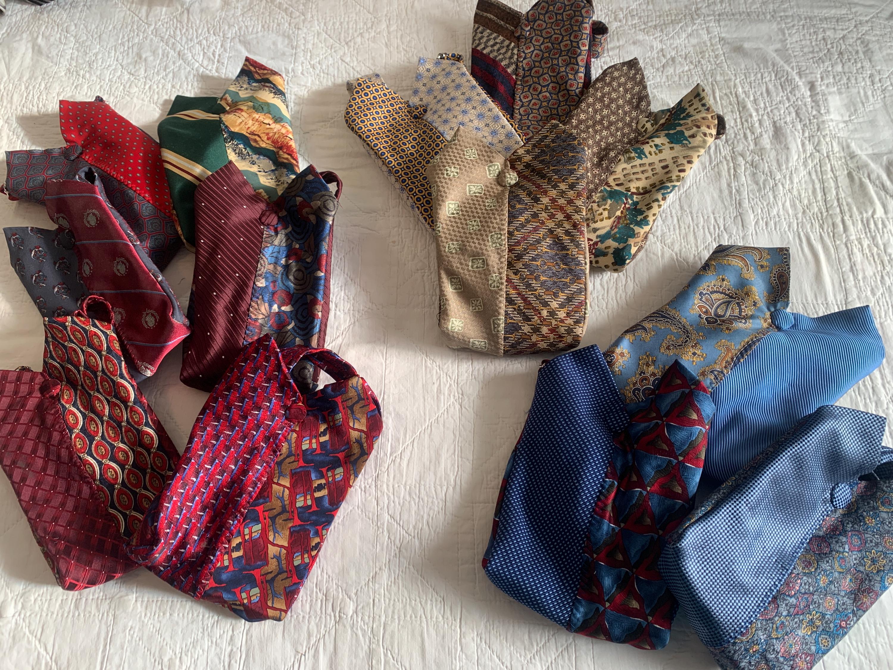 YOUR Ties Cross Body Bag, Upcycled Tie Fanny Pack - Etsy display picture 2