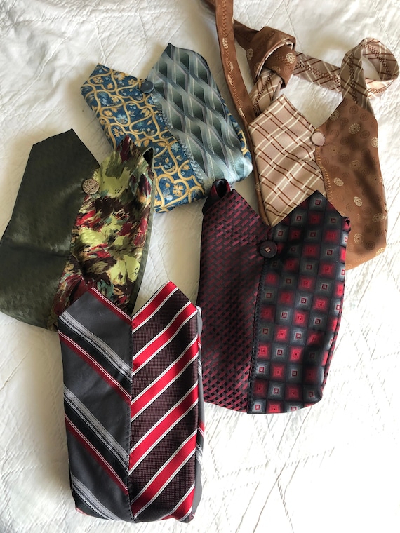 YOUR Ties Cross Body Bag, Upcycled Tie Fanny Pack - Etsy display picture 3