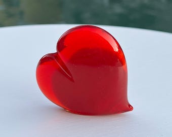 Glasherz Authentisch Murano - Gravur nach Wunsch, Geschenkbox inklusive