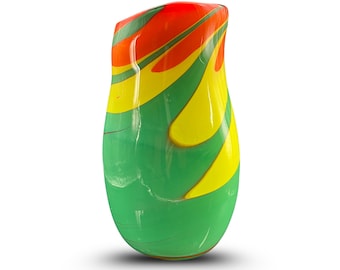 Murano Glasvase "SOLARIA" Wunschgravur verfügbar - Handarbeit in Venedig Italien