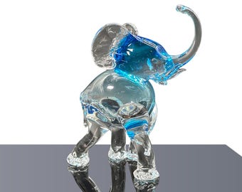 ヴィンテージ ムラーノガラス製象の彫刻 – 気泡がコントロールされた