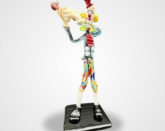 Baseball Clown Figur Muranoglas - Handgefertigtes Lampenglas