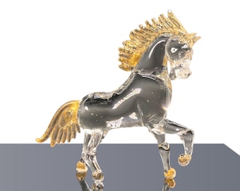 ムラノガラス 馬 オブジェ ガラス製馬のアートオブジェ murano made in