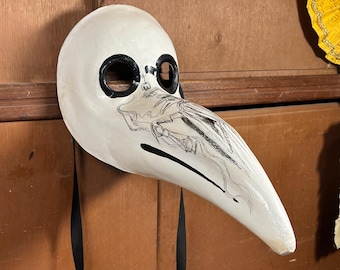 Authentische Pestdoktor Maske Handgefertigt in Venedig mit Echtheitszertifikat