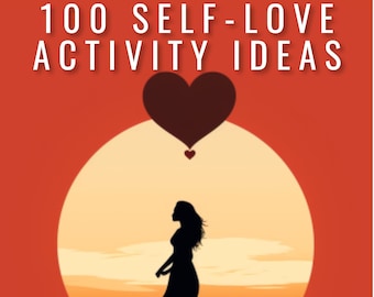 Self-Love Activity Ideas | Self-Care Activities | Mindfulness Gratitude Healing Self Worth Therapy | Self-Esteem Positive Sabotage Workbook