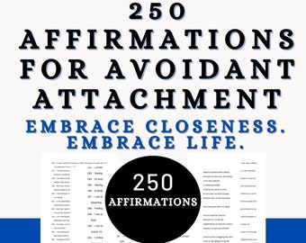 Affirmations for Avoidant Attachment | Guided Meditations to Heal Avoidance | Attachment Therapy Style | Relationship Detachment Abandonment