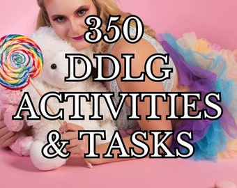 DDLG Activity Guide | Little Space Tasks Ideas Activities | Brat Couple Lifestyle Gift | Daddy Babygirl CGI | DDLG Activity Mdlg Download