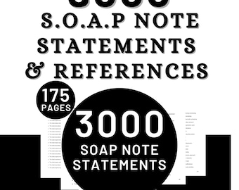 Soap Note Statements | Therapy Intervention Examples Reference Guide | Progress Note Sentence Therapist Worksheet Session Therapeutic Script