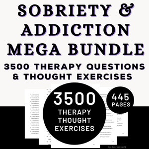Terapia de sobriedad, preguntas sobre adicción, ejercicios, recuperación, plan de prevención de recaídas, tratamiento de abuso/sobriedad, hoja de trabajo grupal para el uso de sustancias