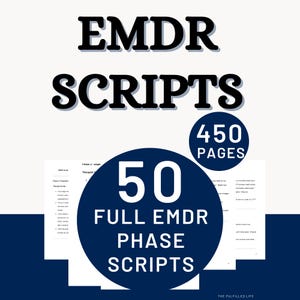 EMDR Schriften Bündel | Augenbewegungs Desensibilisierung und Reprozessierung Therapie Arbeitsblätter Phasen |  Therapeut Eingriffstechniken Arbeitsbuch