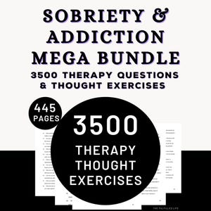 Sobriety Therapy Addiction Questions Exercises | Recovery Relapse Prevention Plan Abuse |  Sober Substance Use Treatment Group Worksheet