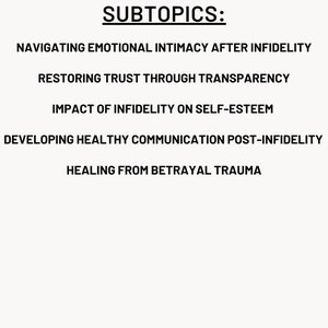 Infidelity