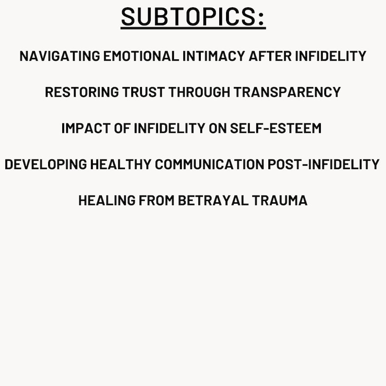 Infidelity