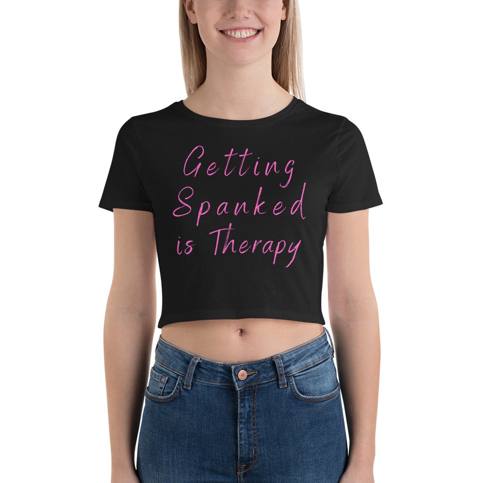 Getting Spanked Crop Tee Spanking T Kink Lifestyle Crop Etsy