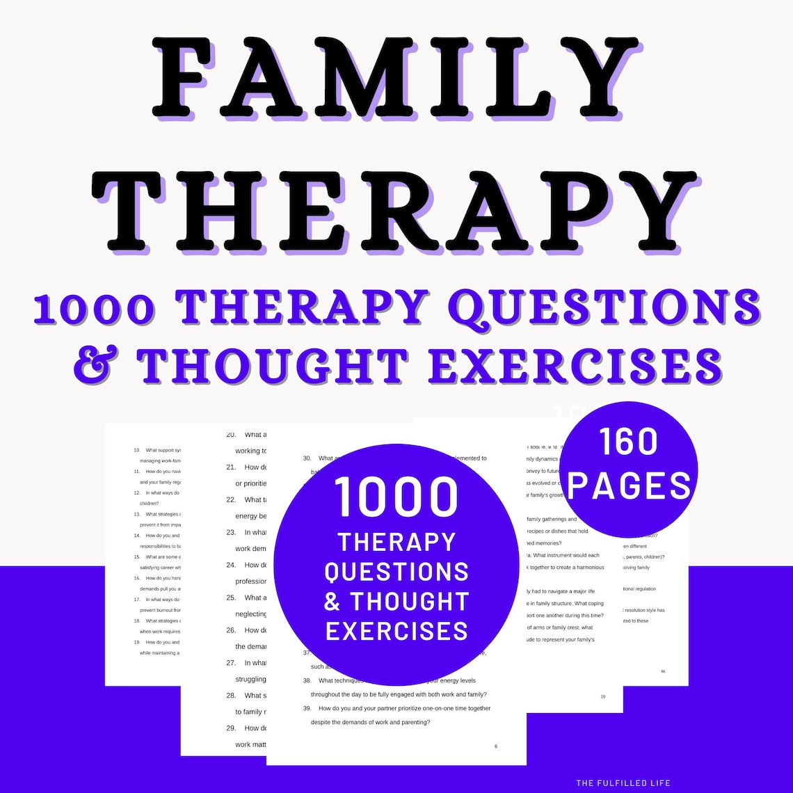 Family Therapy Bundle Question Exercise Parenting Style Kids Teen Planning Counseling Workbook Healthy Relationship Activities Worksheet image 1