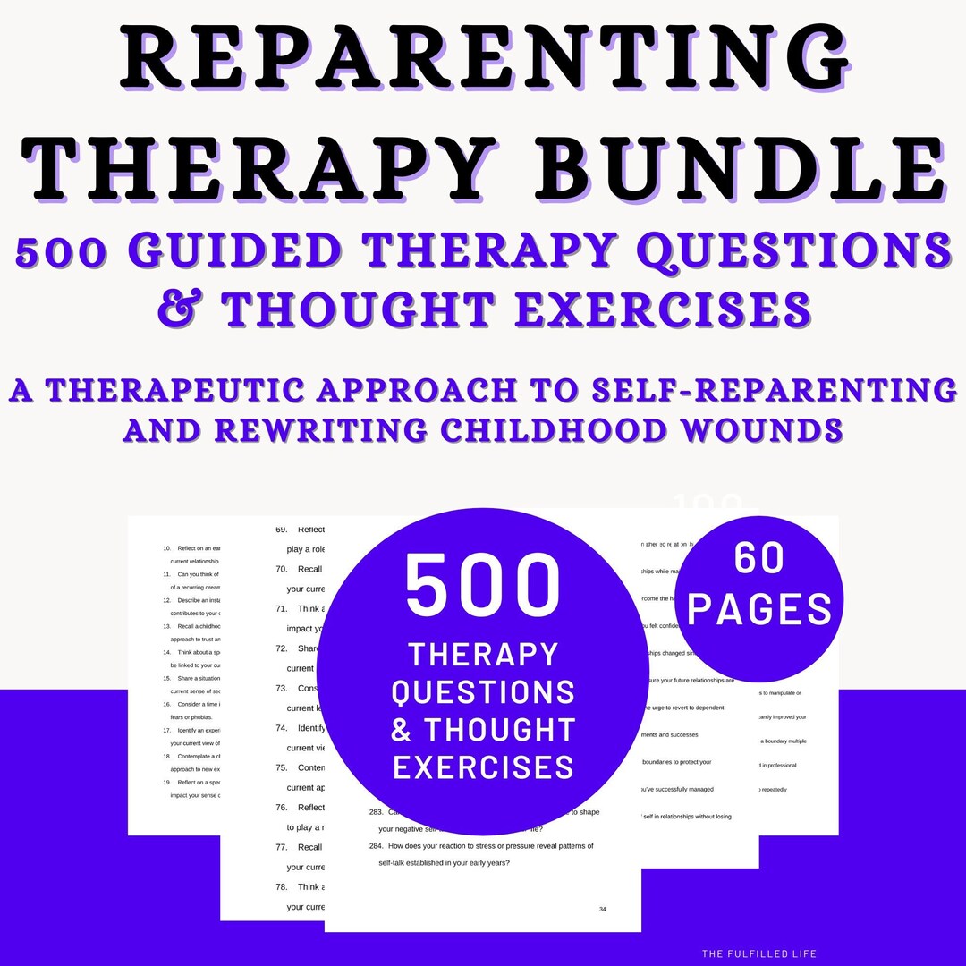 Reparenting Inner Child Therapy | Healing Neglect Workbook | Childhood ...