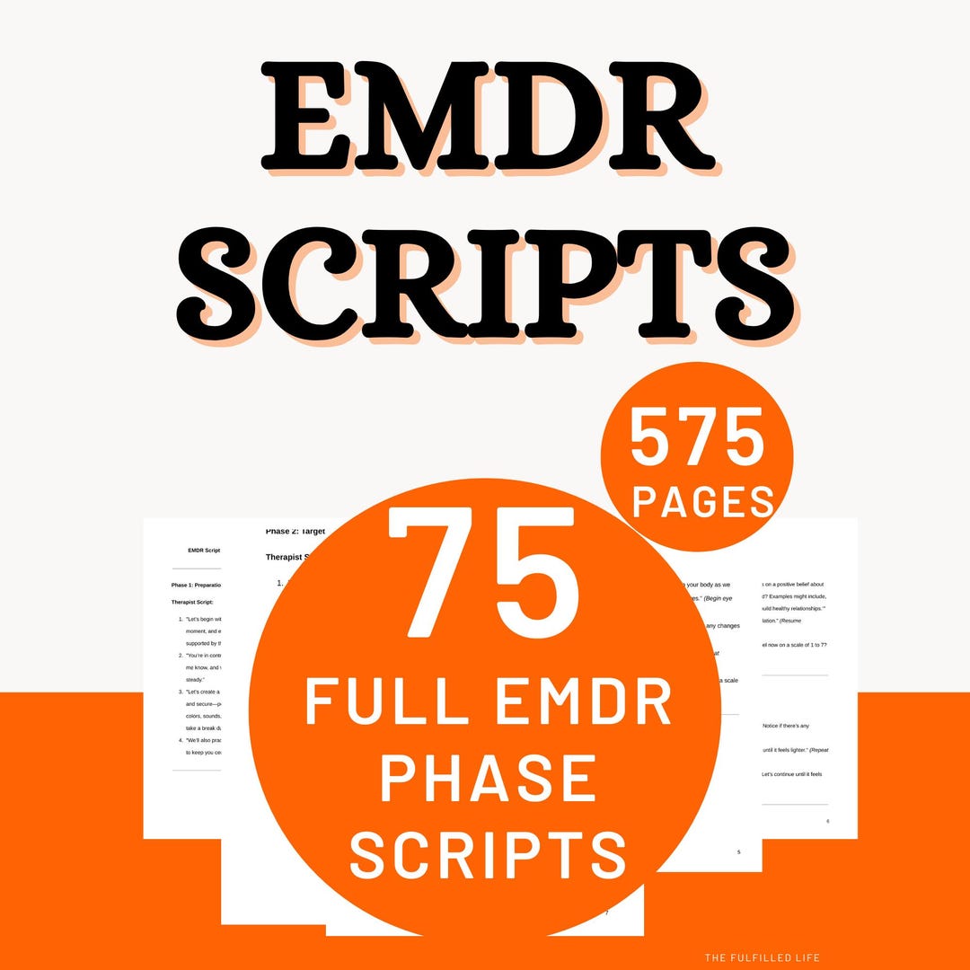 EMDR Scripts Bundle | Eye Movement Desensitization Reprocessing Therapy ...