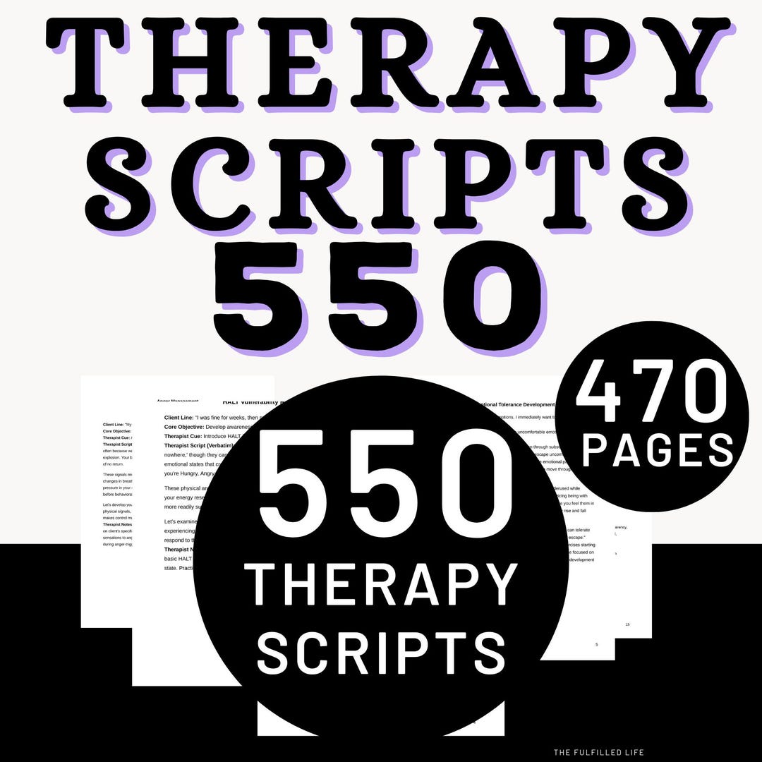 Therapy Scripts Intervention Worksheets | Mental Health Treatment Plan ...