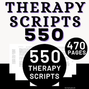 Therapy Scripts Intervention Worksheets | Mental Health Treatment Plan Handout MSW Workbook Therapeutic Cheat Sheet Clinical Therapist LCSW