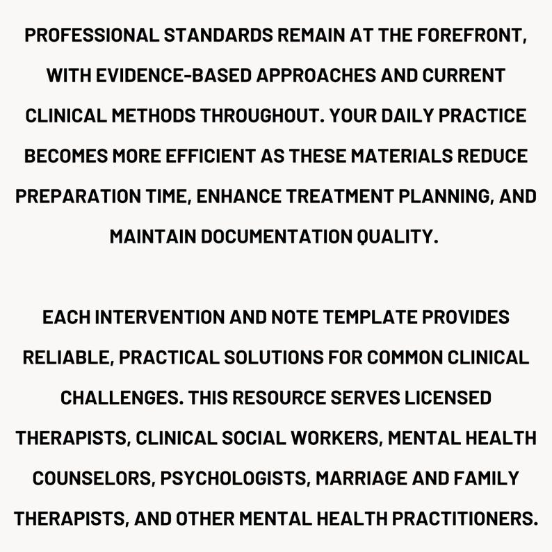 Therapy Progress Note Statements | Therapeutic Interventions Resource Counselor Documentation Workbook Therapist Worksheet Treatment Session bild 4