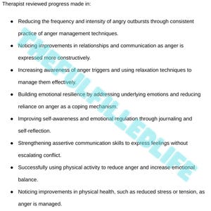 Therapy Progress Note Statements | Therapeutic Interventions Resource Counselor Documentation Workbook Therapist Worksheet Treatment Session bild 7