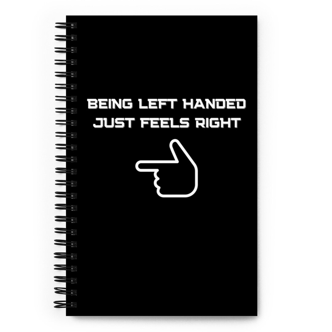 Left Handed Spiral Notebook Lefty Notepad Gift for Left Etsy