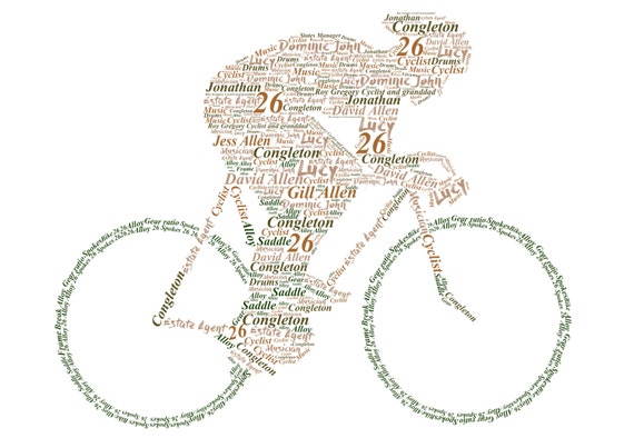 Palabra De Moto Personalizada Arte Pared Impresion Idea De Regalo Cumpleanos De Motocicleta Bicicleta