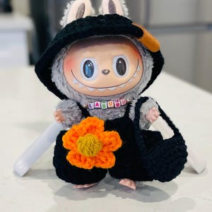Labubu Outfit Overalls and Bucket Hat ONLY - Crochet #labubu