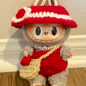 Labubu Bathingsuit, Sunhat, & Tote ONLY - Crochet #labubu