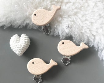 Wooden Clips/ Whale Wood Clip/ Eco Clip/ Natural Wood Pacifier Clip/ Natural Wood Dummy Holder/ Wood Suspender Clip/ Round Wooden Clip