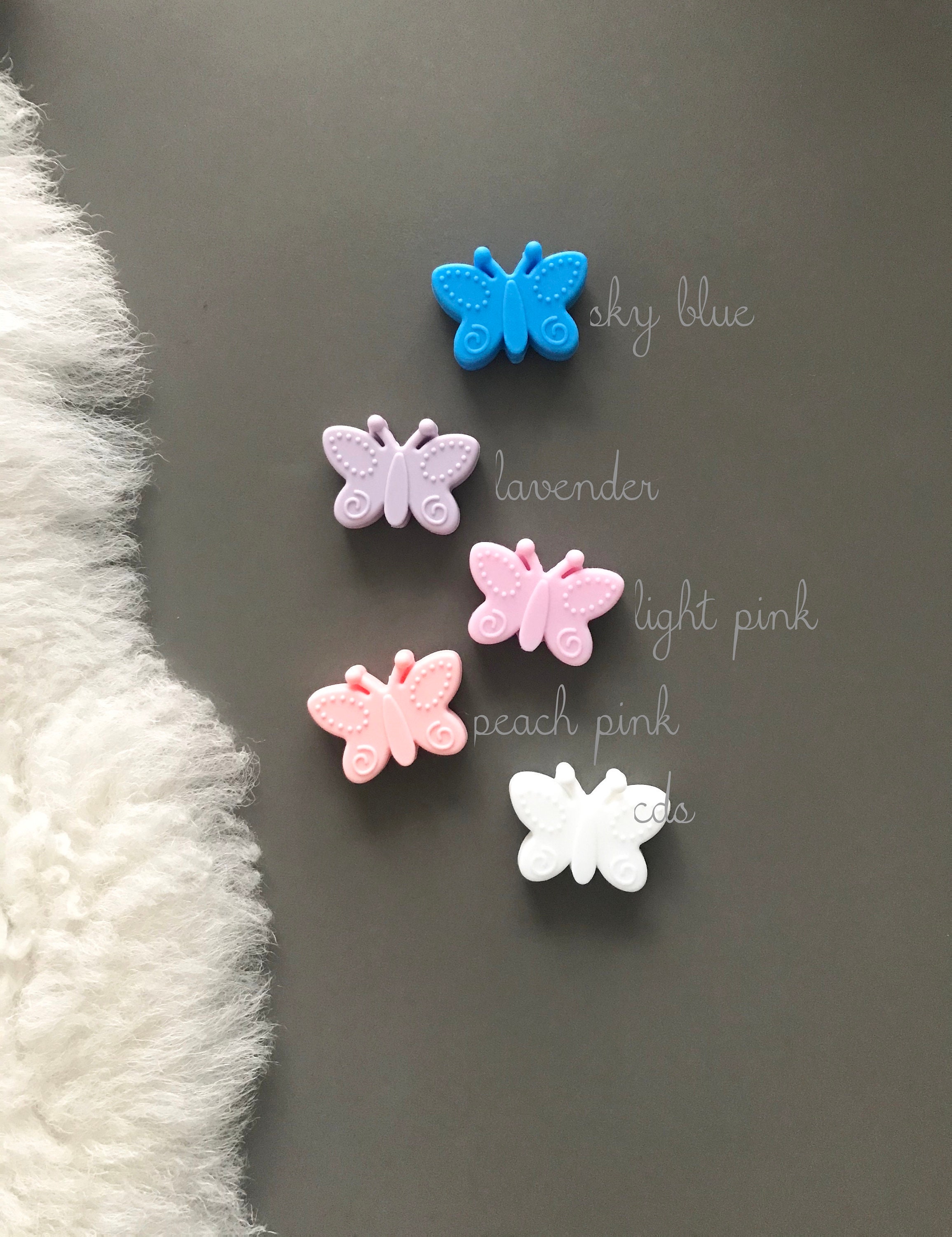 2 Silicone Butterflies/ Silicone Bead/ Silicone Butterfly/ | Etsy