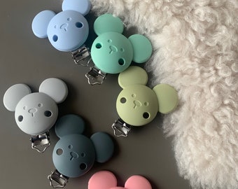 Silicone Mouse Clip/ Silicone Pacifier Clips/ Dummy Holder/ Suspender Clip