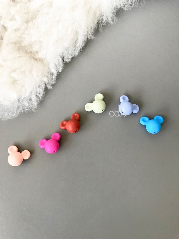 rubber teething beads